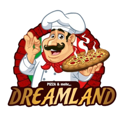Pizza Dreamland logo.